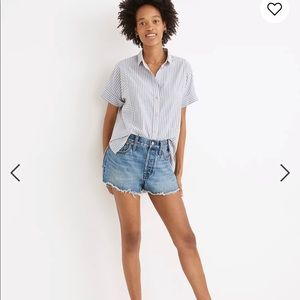 MADEWELL relaxed denim shorts. NEW